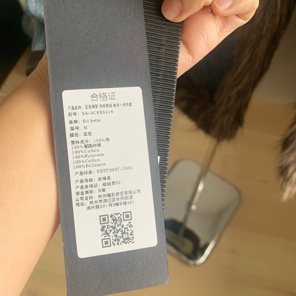 Reversible Denim Faux Fur Coat Heavy Winter Jacket M - Picture 10 of 12